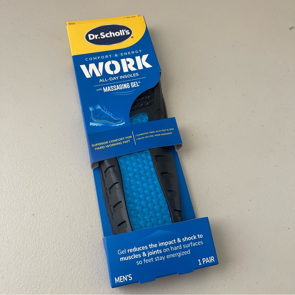 💥2/$20💥🆕 DR. SCHOLL’S Comfort & Energy Work All-Day Insoles Men’s 8-14